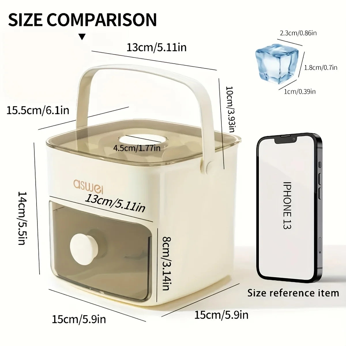 Ice Cube Machine Freezer Storage