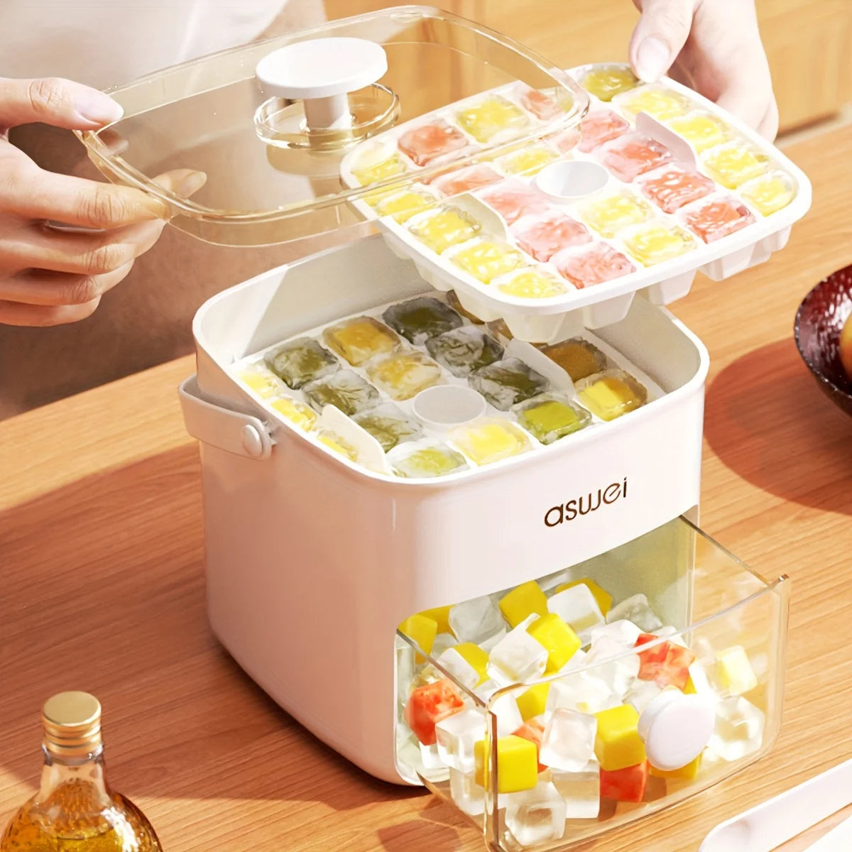 Ice Cube Machine Freezer Storage