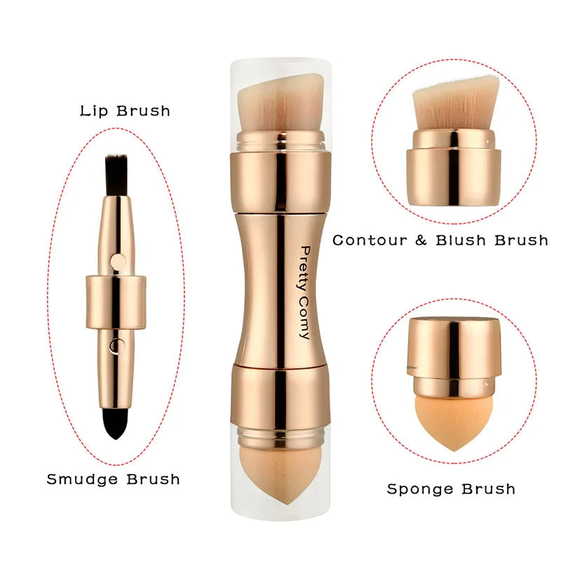 4 In 1 Multi-Functional Makeup Brush