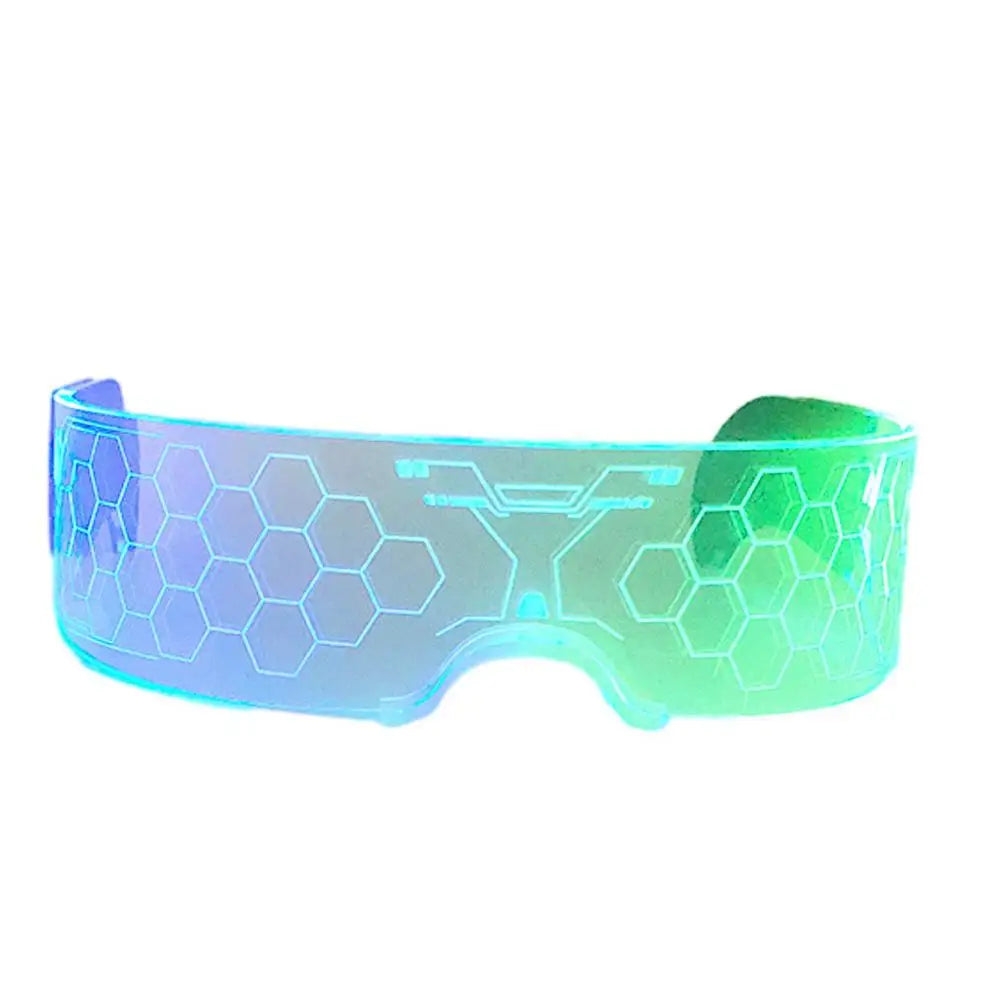 LED Visor Sci-Tech Glowing Glasses Neon Luminous