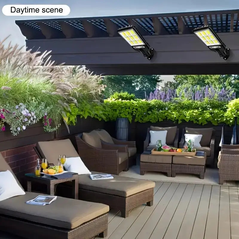 LED Outdoor Solar Lights w/ Remote Control Motion Sensor 1/2/4-Pack