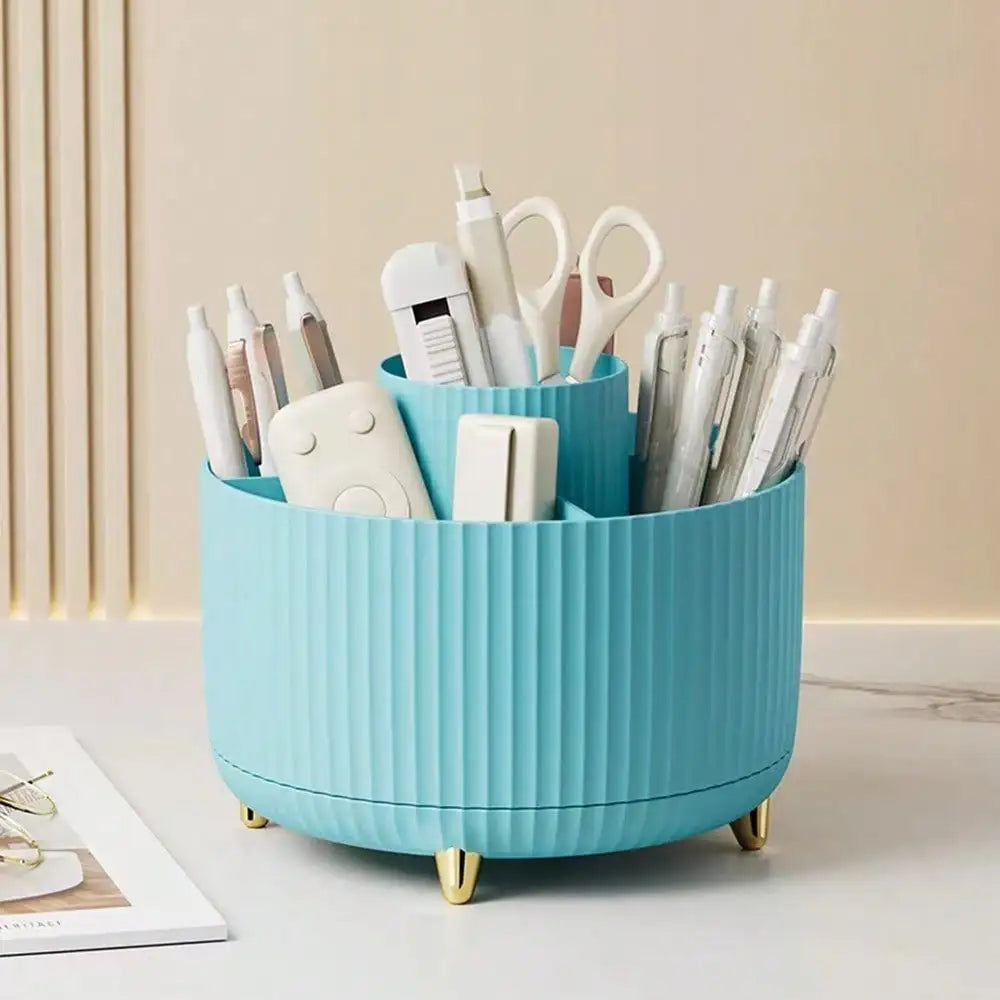 360° Rotating Makeup Brush Holder Organizer