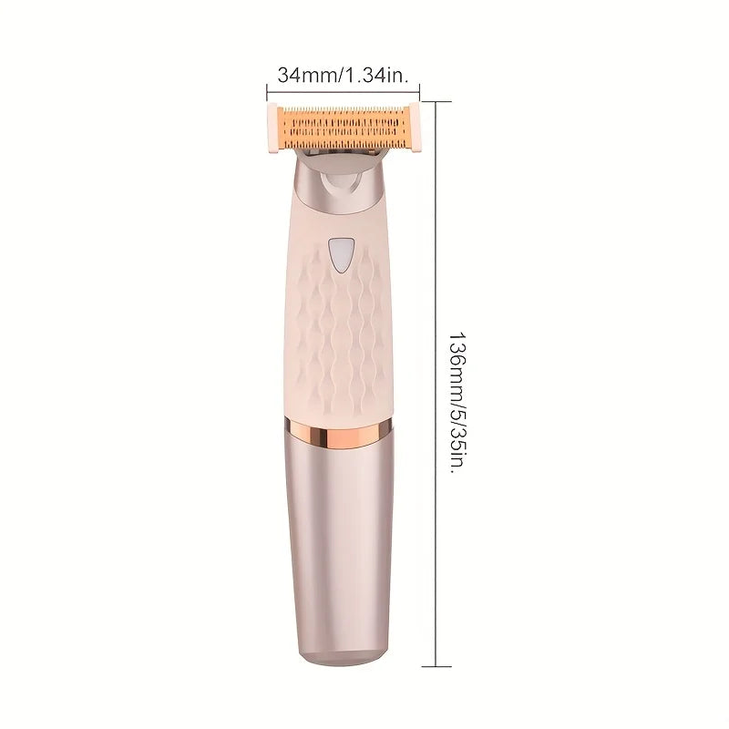 Portable Rechargeable Body Hair Trimmer Grooming Face Leg Underarm