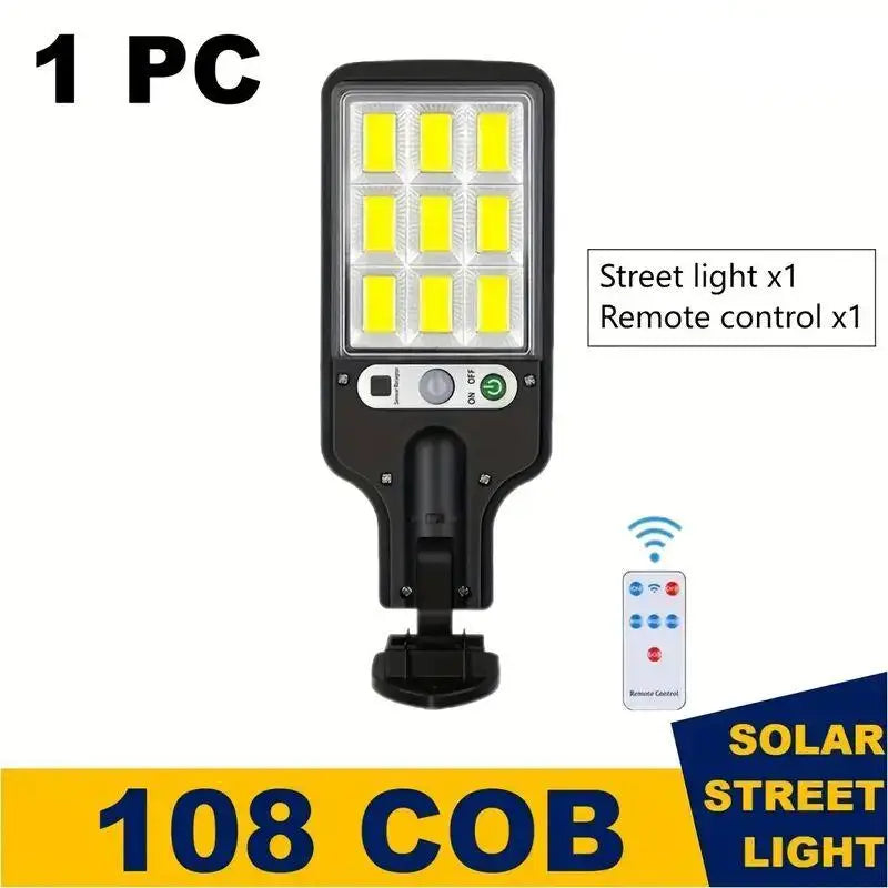 LED Outdoor Solar Lights w/ Remote Control Motion Sensor 1/2/4-Pack