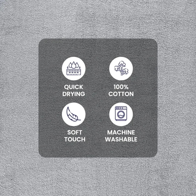 10 Piece 100% Cotton Towel Set