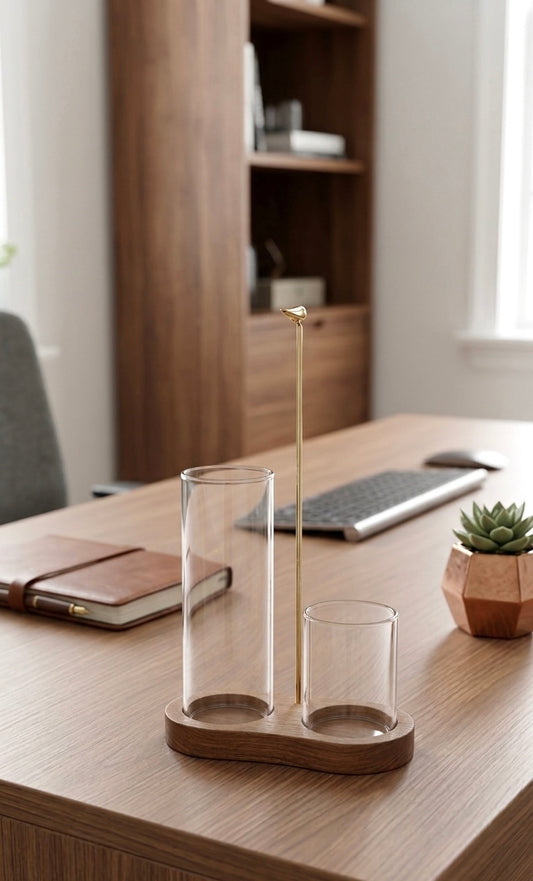 Wooden Incense Holder w/ Clip