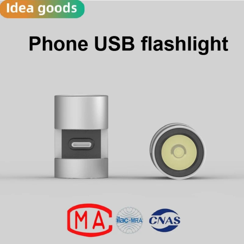 USB Rechargeable Portable Phone Flashlight 280 Lumens Outdoor Hand Torch Tactical Pocket flashlight