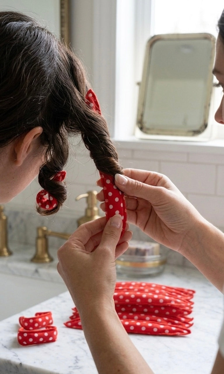 10pcs Heatless Sleep Hair Curlers Rollers