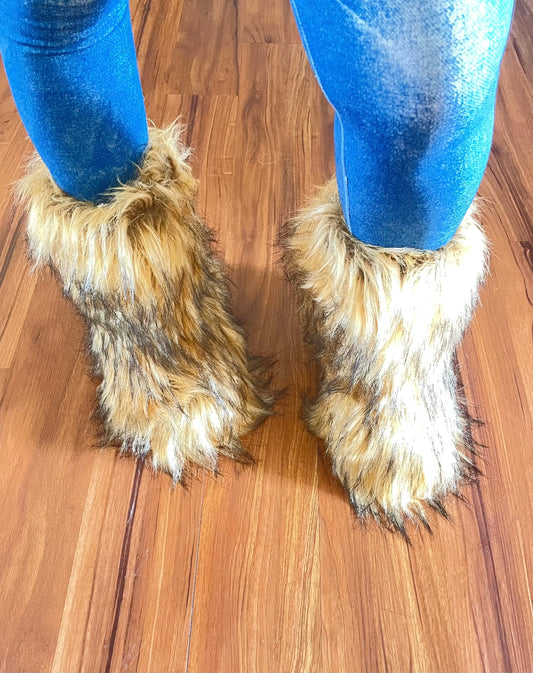 Faux Fur Calf Boots