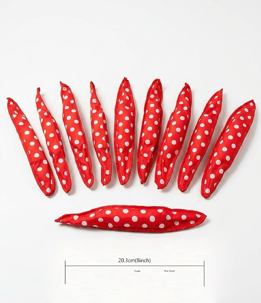 10pcs Heatless Sleep Hair Curlers Rollers