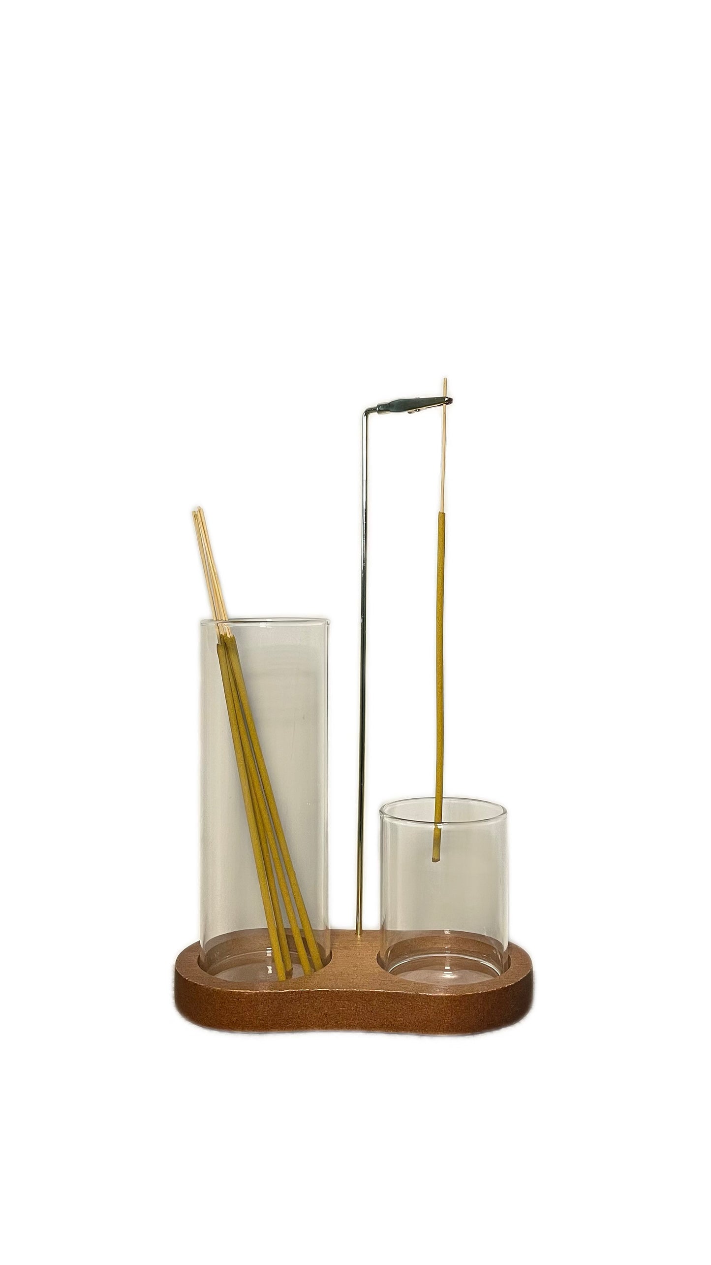 Wooden Incense Holder w/ Clip
