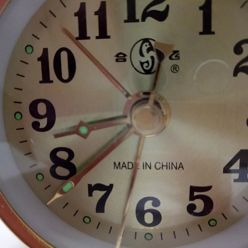 Vintage Style Alarm Clock Manual Wind Up Snooze