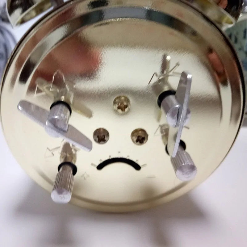 Vintage Style Alarm Clock Manual Wind Up Snooze