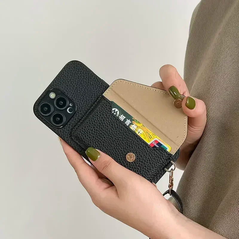Lanyard Crossbody Wallet w/ Phone Case