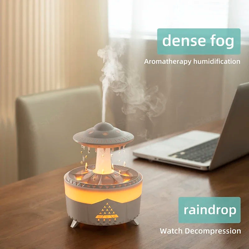 Rain Cloud Humidifier Diffuser Lamp with Remote Control