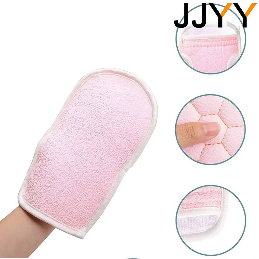 Exfoliating Gloves and Loofah Bath Sponge Set Men Women