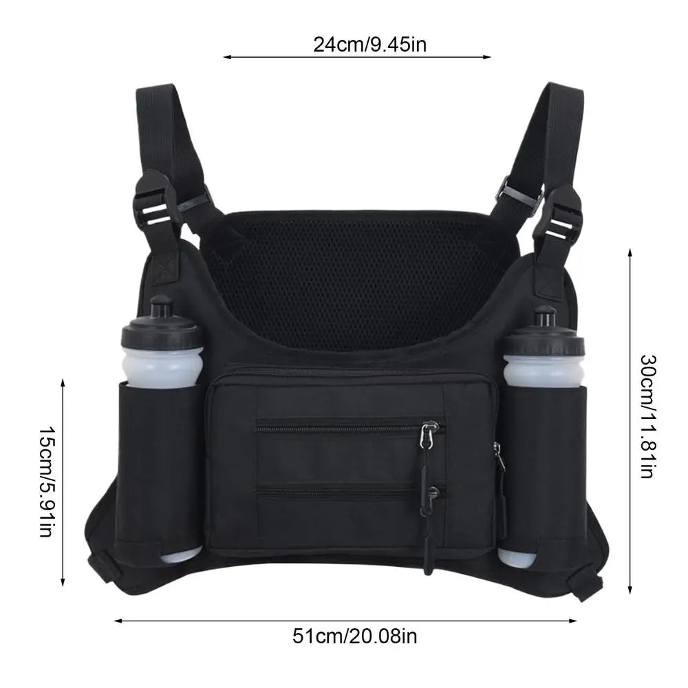 Outdoor Workout Multi Pocket Storage Running Vest Sport Unisex