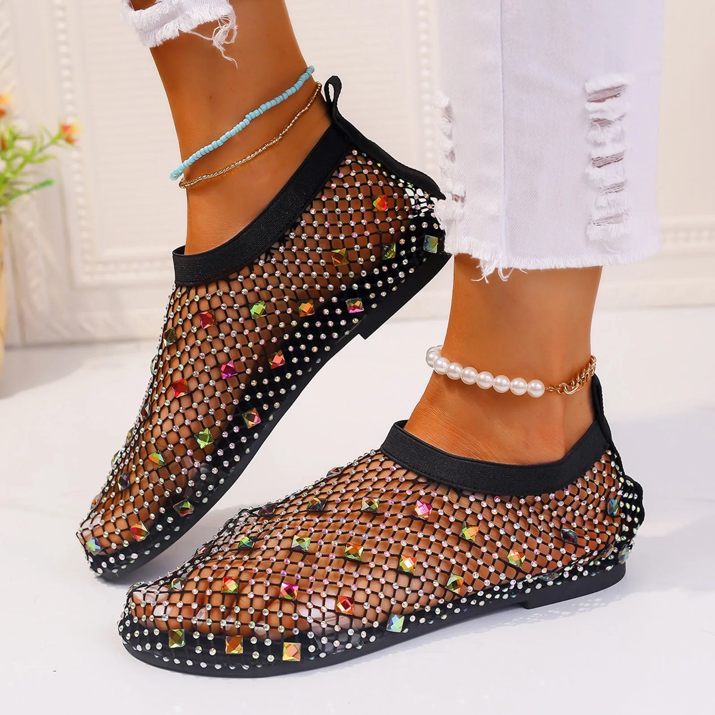Breathable Hollow Mesh Dress Casual Shoes