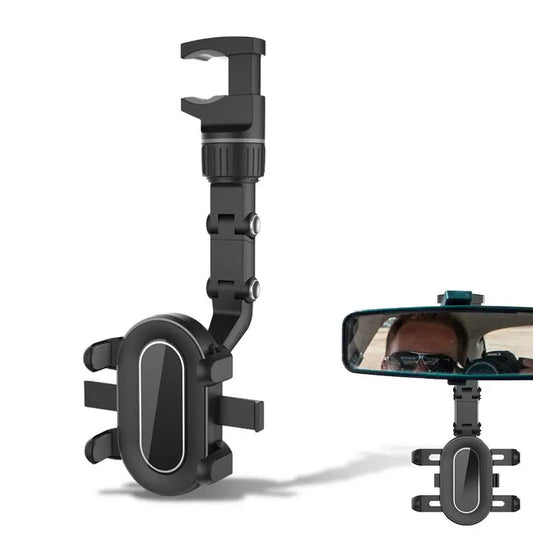 360° Rear-view Mirror Mount Car Phone Holder