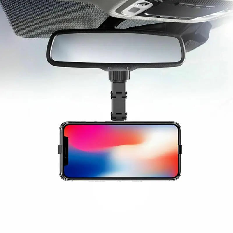 360° Rear-view Mirror Mount Car Phone Holder