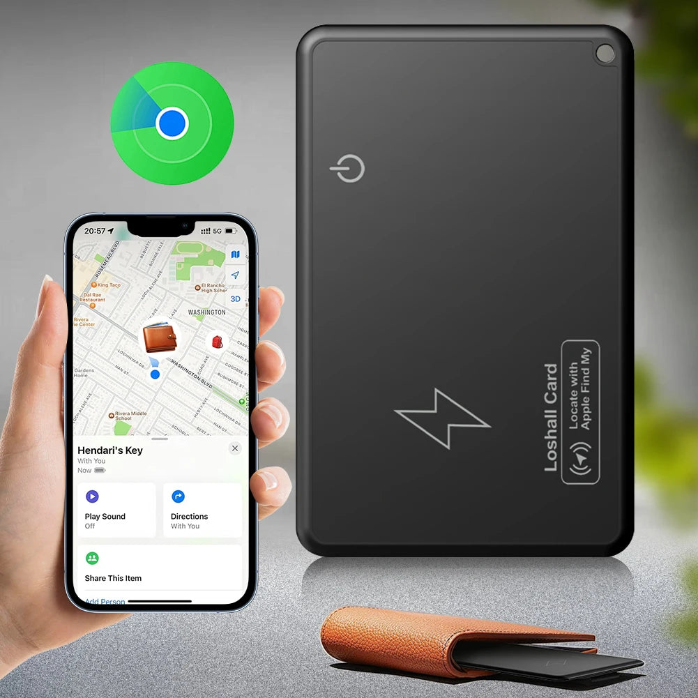 Ultra-thin Wallet Tracking Card GPS Location Anti-Loss Tag Iphone Bluetooth