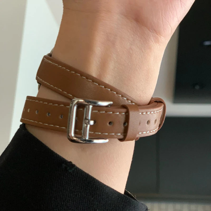 Leather Strap Replacement Band for Apple Watch