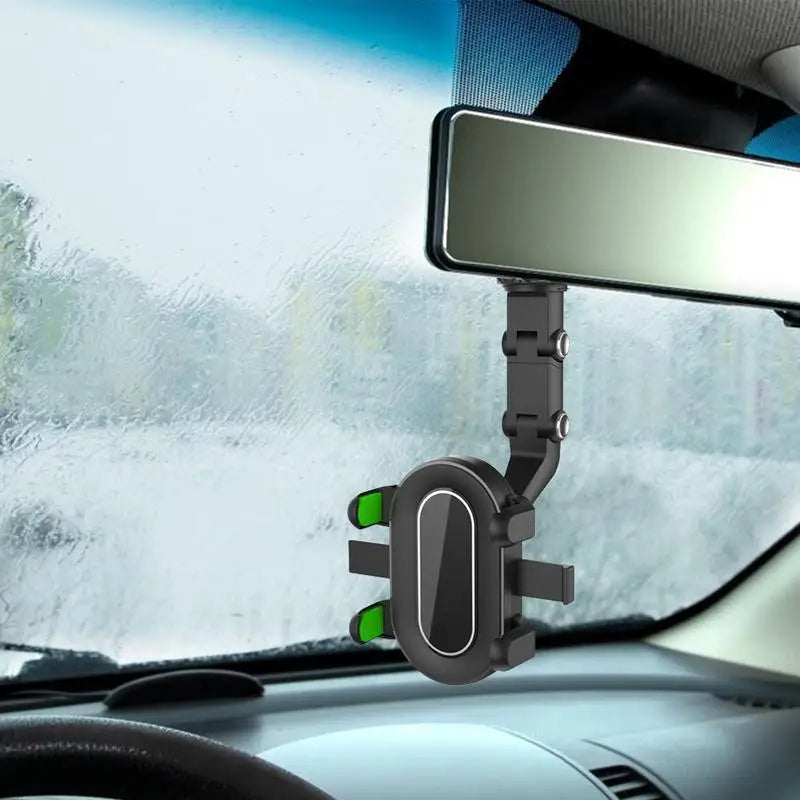 360° Rear-view Mirror Mount Car Phone Holder