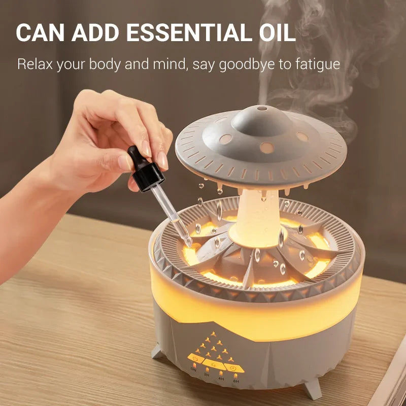 Rain Cloud Humidifier Diffuser Lamp with Remote Control