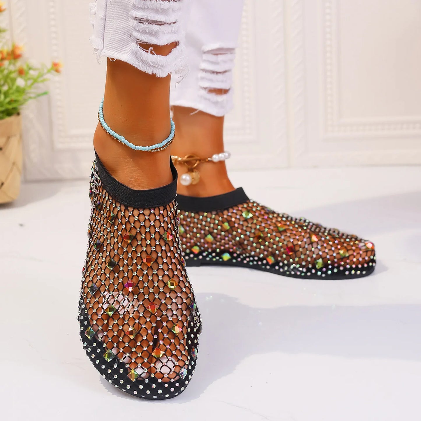 Breathable Hollow Mesh Dress Casual Shoes