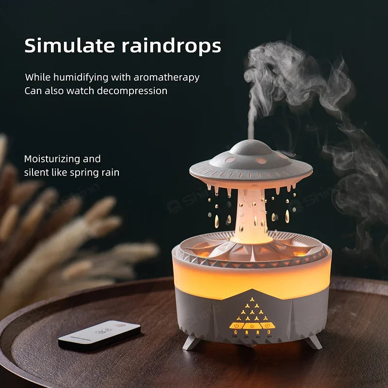 Rain Cloud Humidifier Diffuser Lamp with Remote Control