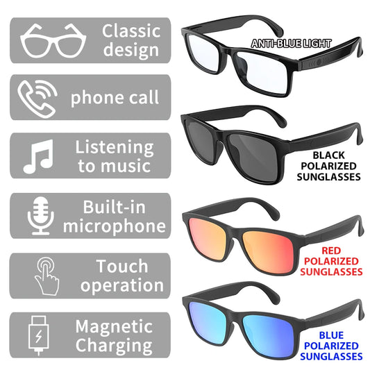 Bluetooth Smart Glasses Talk Music