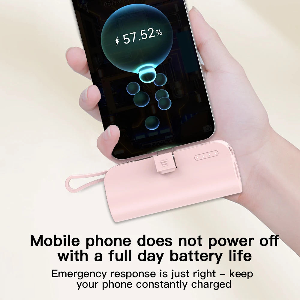 Mini Portable Mobile Phone Charger 5000 mAh