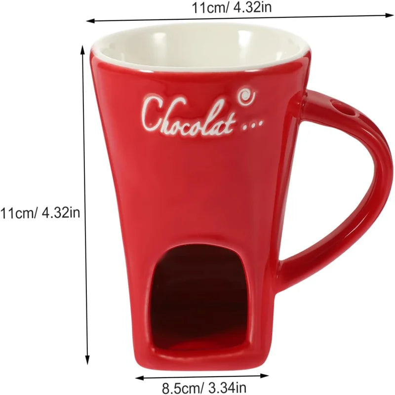 Double-Layer Heat-Resistant Ceramic Cup Coffee Tea Hot Chocolate