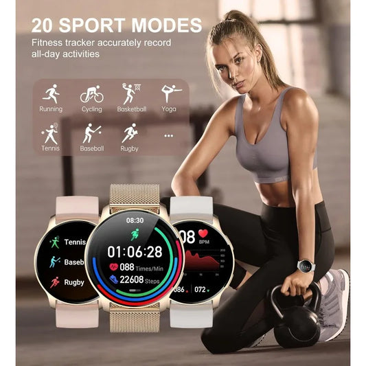 Smart Watch Fitness Tracker Answer/Make Calls Android iOS Waterproof