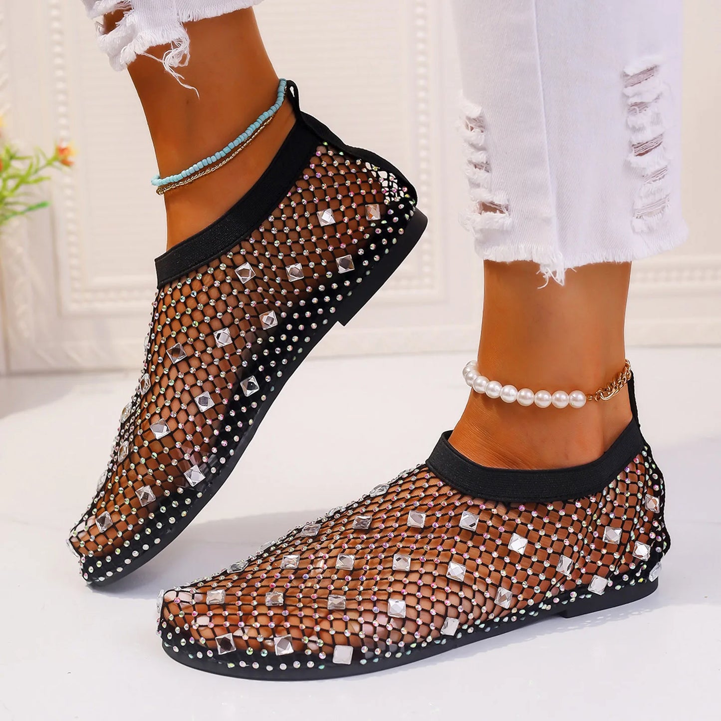 Breathable Hollow Mesh Dress Casual Shoes