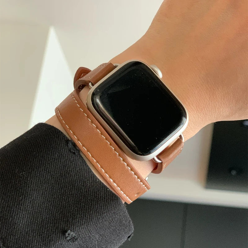 Leather Strap Replacement Band for Apple Watch