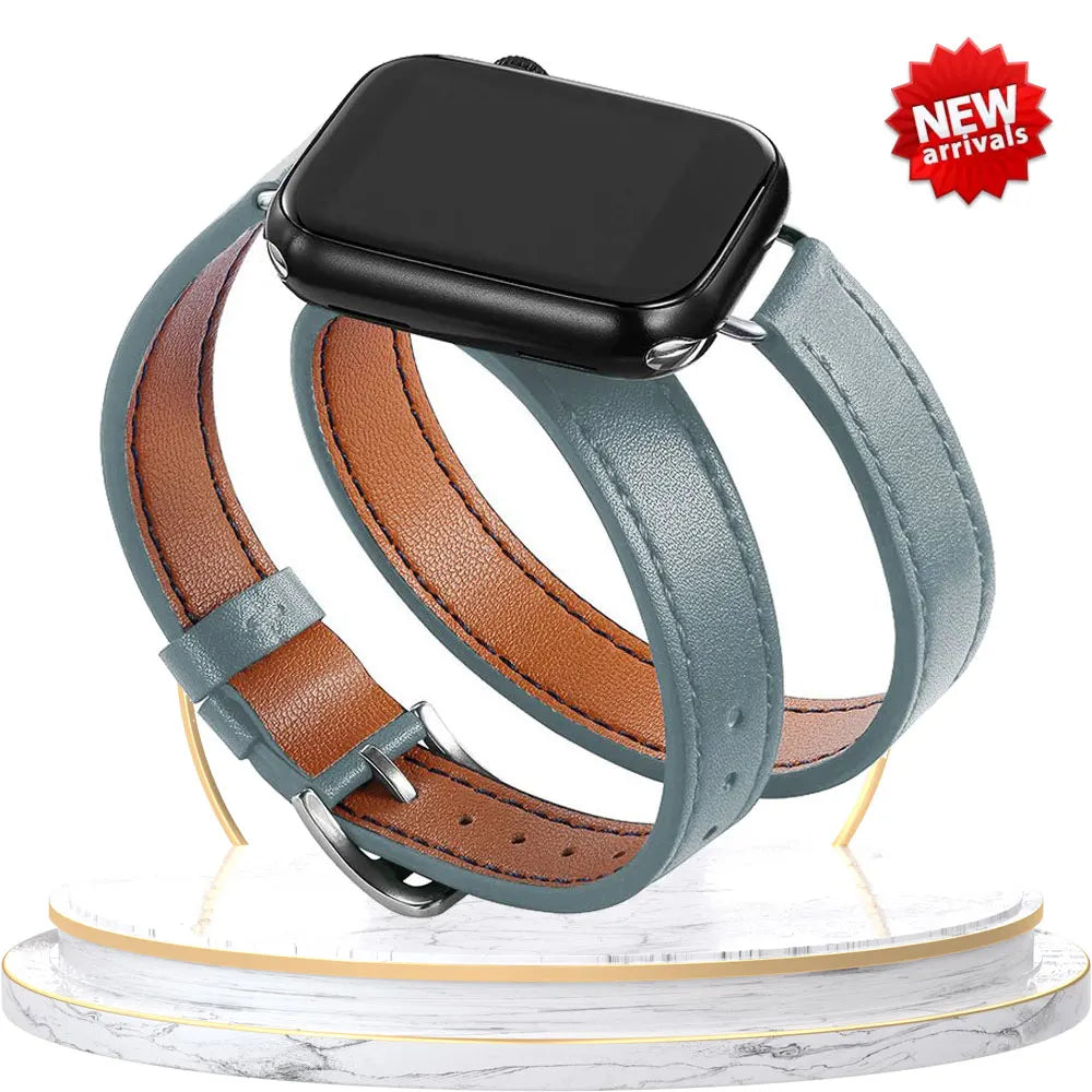 Leather Strap Replacement Band for Apple Watch