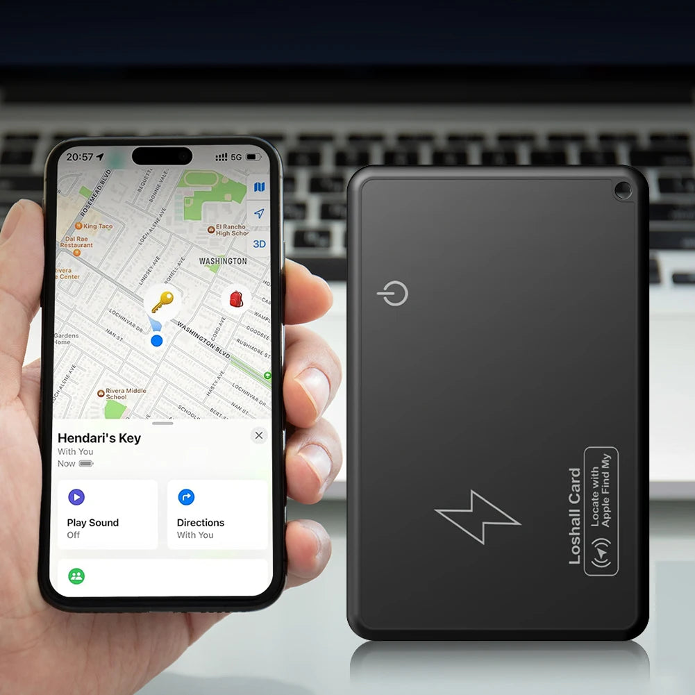 Ultra-thin Wallet Tracking Card GPS Location Anti-Loss Tag Iphone Bluetooth