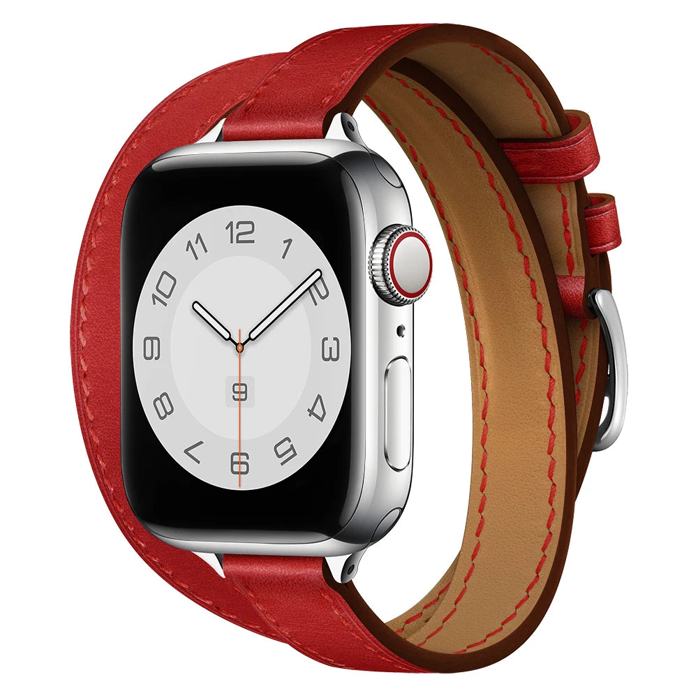 Leather Strap Replacement Band for Apple Watch