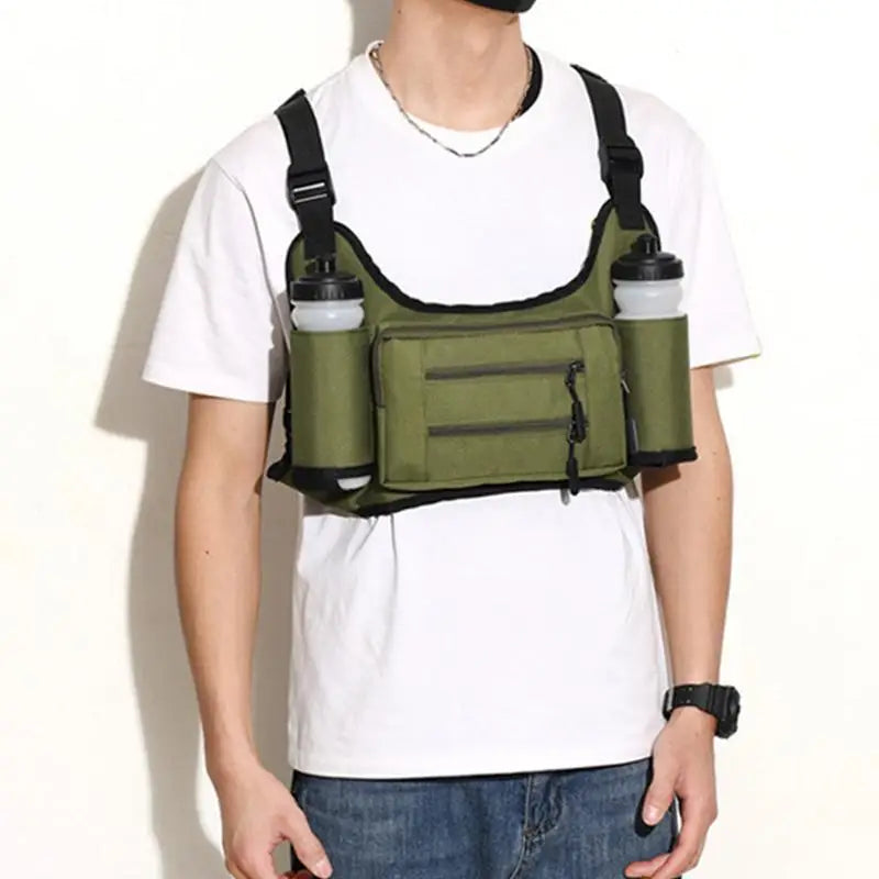 Outdoor Workout Multi Pocket Storage Running Vest Sport Unisex