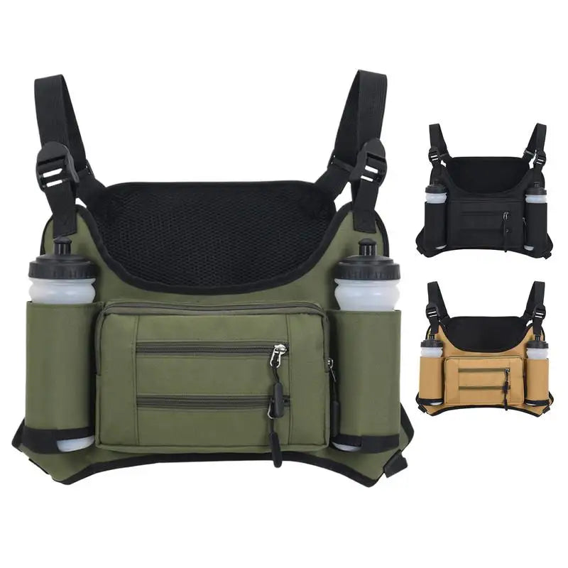 Outdoor Workout Multi Pocket Storage Running Vest Sport Unisex