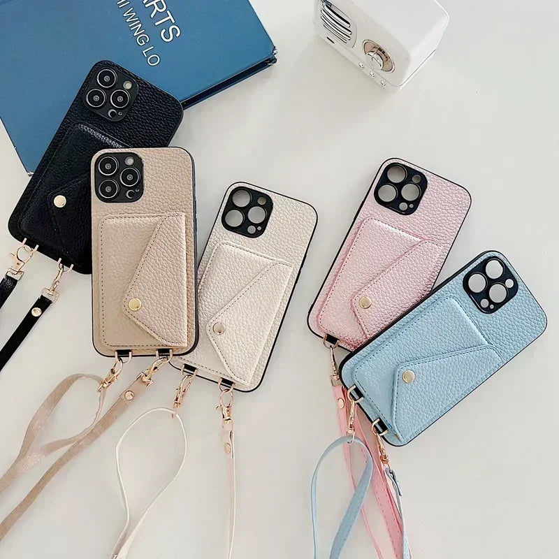 Lanyard Crossbody Wallet w/ Phone Case