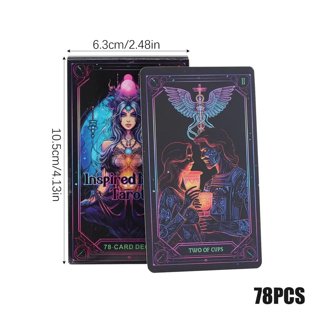 Inspired Neon 78 Tarot Oracle Cards