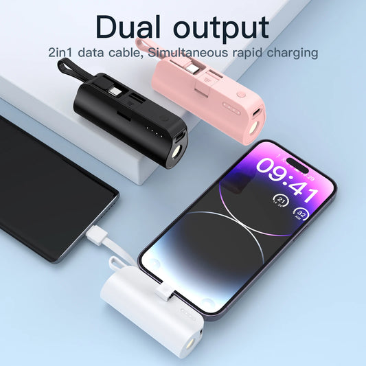 Mini Portable Mobile Phone Charger 5000 mAh
