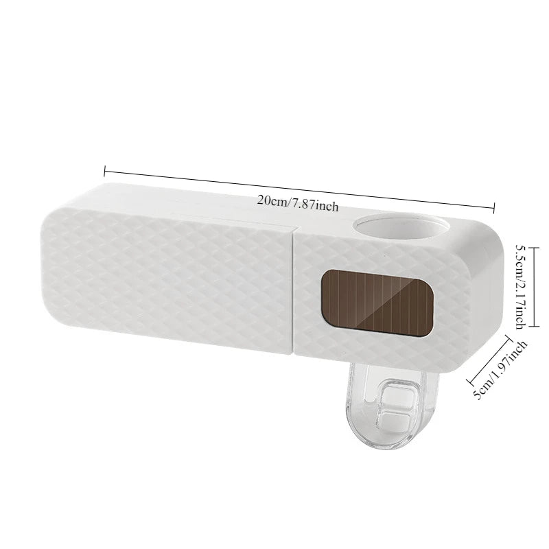 Smart Toothpaste Dispenser Toothbrush Drying Rack Wall Mounted