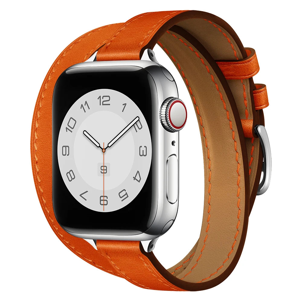 Leather Strap Replacement Band for Apple Watch