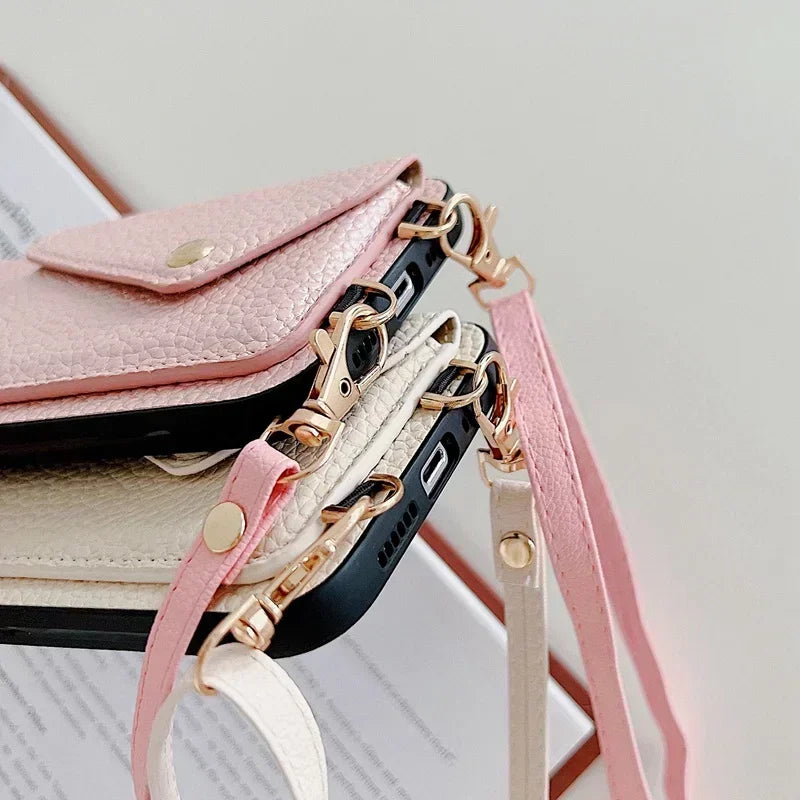 Lanyard Crossbody Wallet w/ Phone Case
