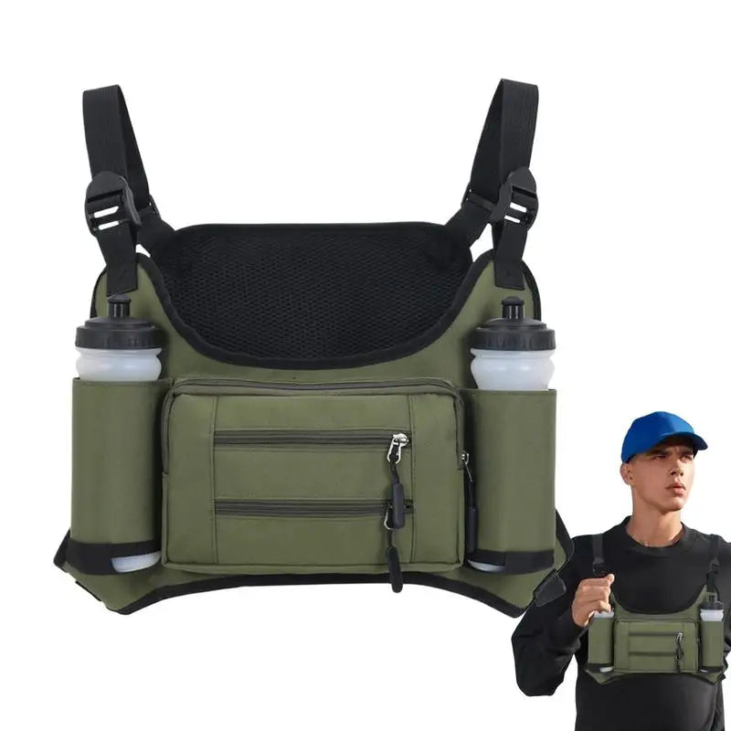Outdoor Workout Multi Pocket Storage Running Vest Sport Unisex