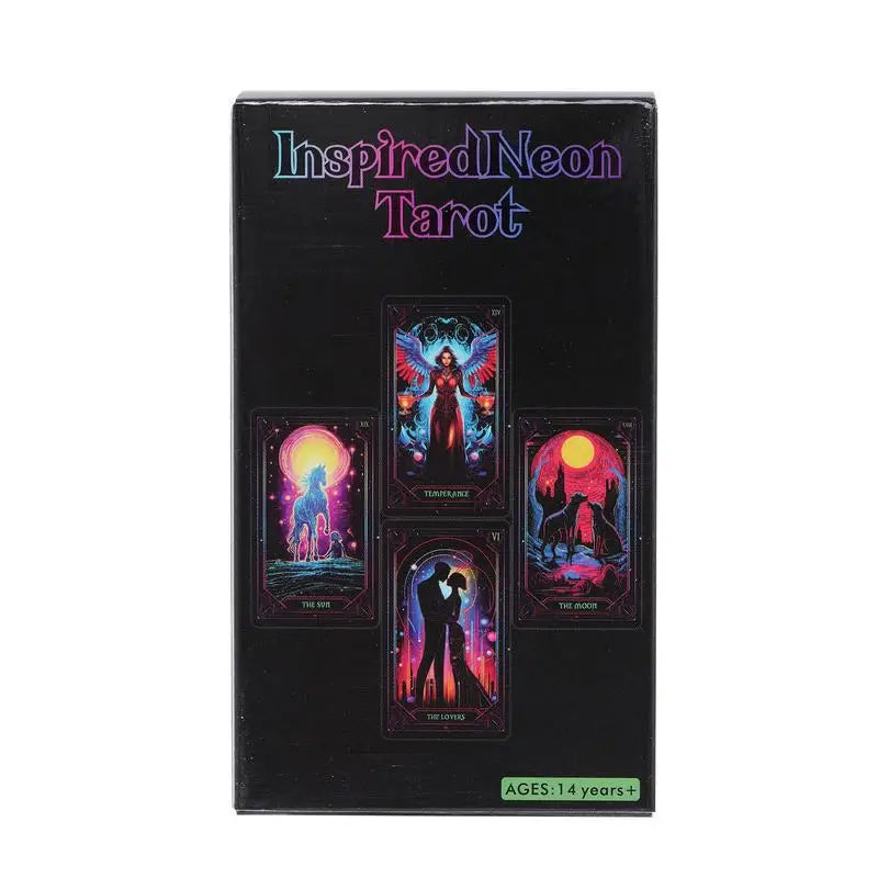 Inspired Neon 78 Tarot Oracle Cards