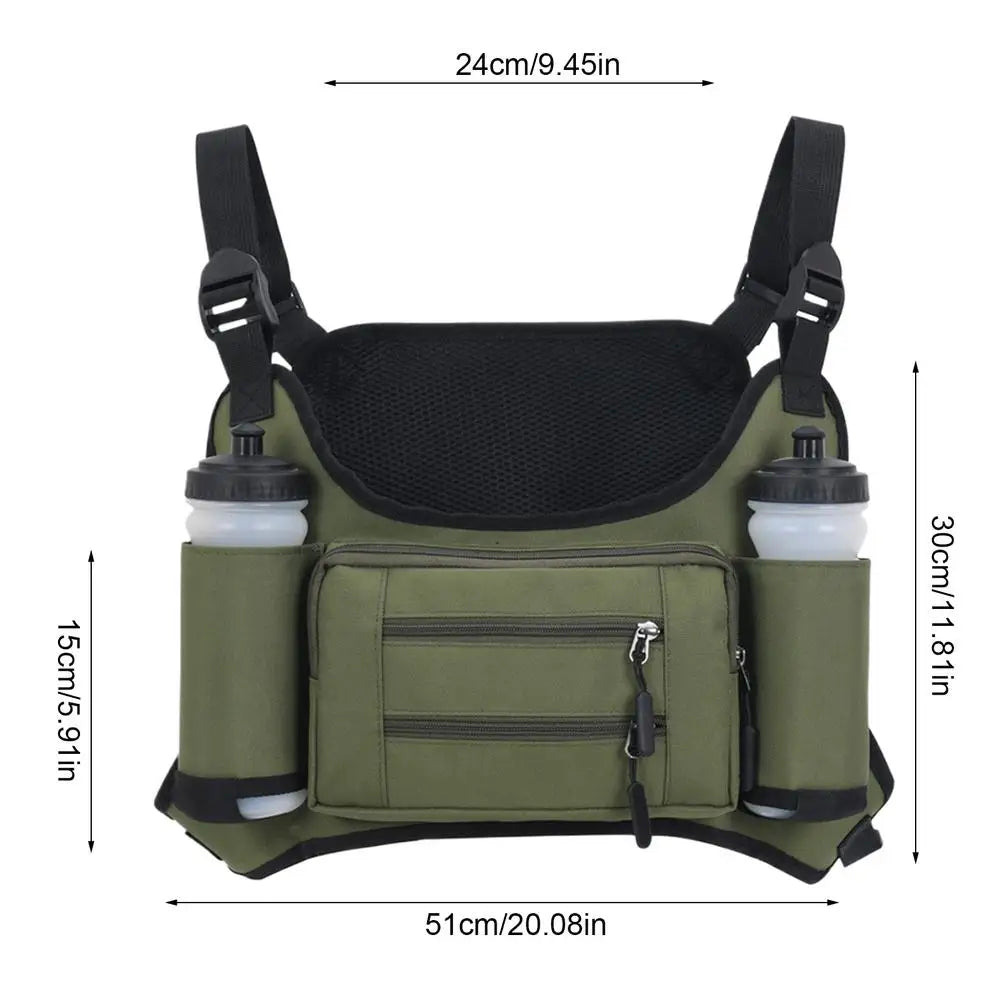 Outdoor Workout Multi Pocket Storage Running Vest Sport Unisex